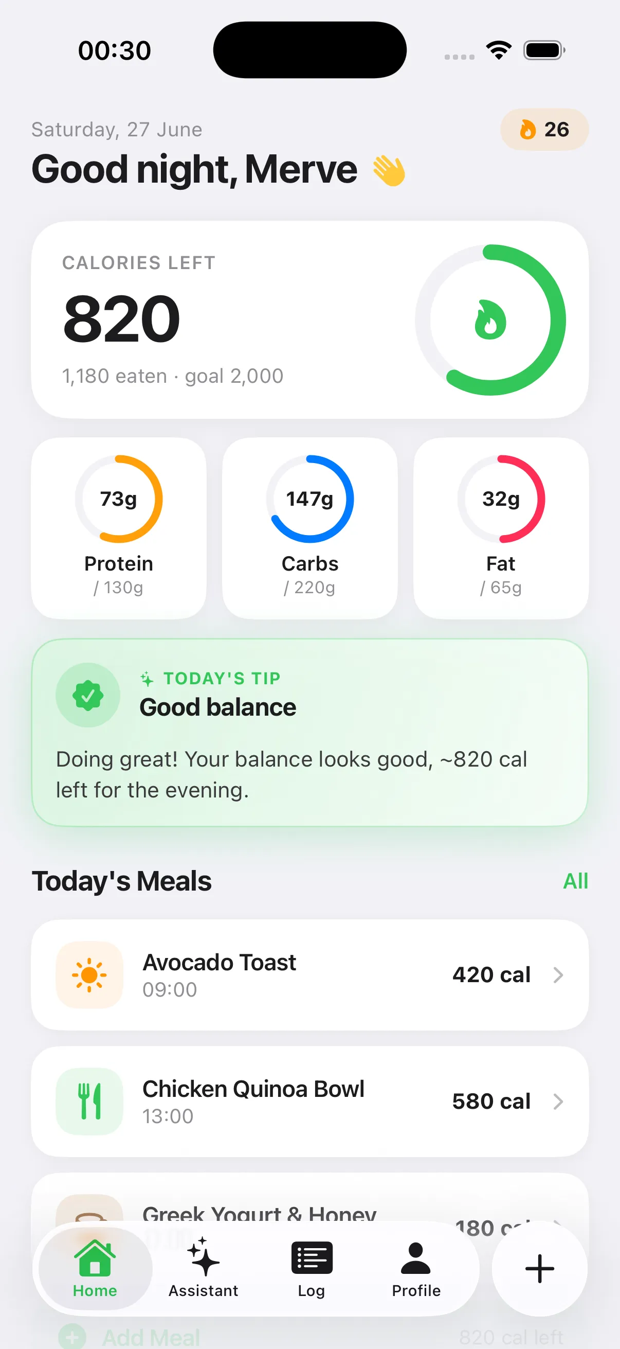Calbit app screenshot